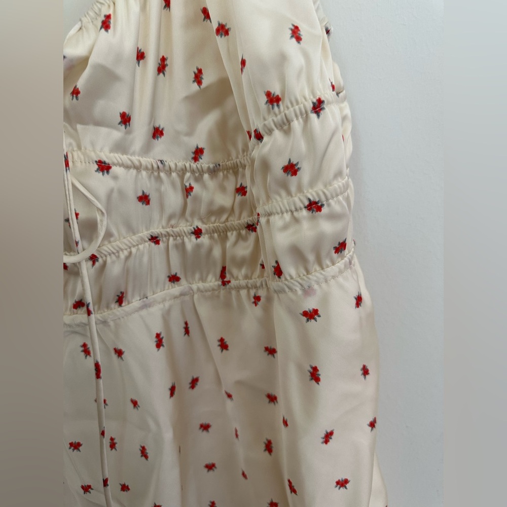 Zara NWT Floral Satin Dress - Picture 5 of 6